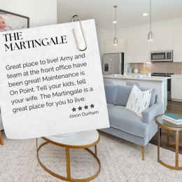 Instagram post from @martingaleapartments on April 23, 2023 09:00:18am